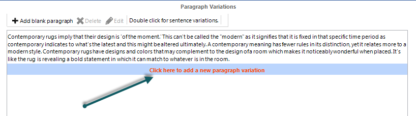 paragraph variation