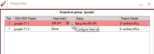 configure interval